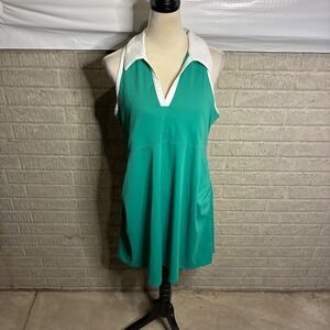 Old Navy Active Womens Green PowerSoft Tennis Dress Built‎ In Bra  XL